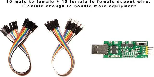 Alt view image 6 of 6 - USB to TTL Serial Converter Adapter 1.8V 3.3V 5V FT232RL for Development Projects with Windows Mac Linux