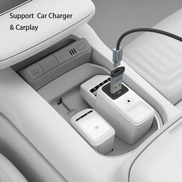 Alt view image 3 of 6 - USB to USB C Adapter (2 Pack) USB C Female to USB A Male Adapter Type C to USB A Devices Power Converter for iPhone 15 Plus Pro Max Apple Watch AirPods iPad for Samsung Galaxy S24 23 Car