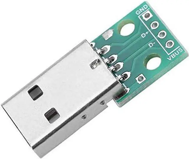Alt view image 3 of 7 - USB Board Mini USB to DIP Adapter Board 10Pcs USB Type A Male Plug to DIP Converter Board 4 Pins DIP 2.54mm Pitch