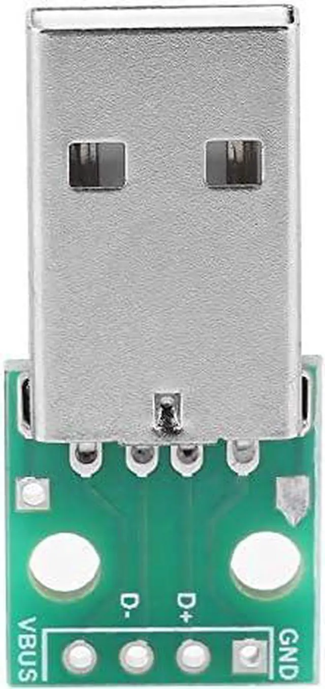 Alt view image 7 of 7 - USB Board Mini USB to DIP Adapter Board 10Pcs USB Type A Male Plug to DIP Converter Board 4 Pins DIP 2.54mm Pitch