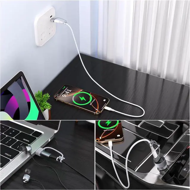 Alt view image 7 of 7 - 5 Pack USB A to Type C Female Adapter USB c Female to USB A Male OTG Type C Converter for iPhone 16 Charger iPhone 15/14/13 Pro Max  Watch Ultra AirPods iPad  Galaxy S24 Car