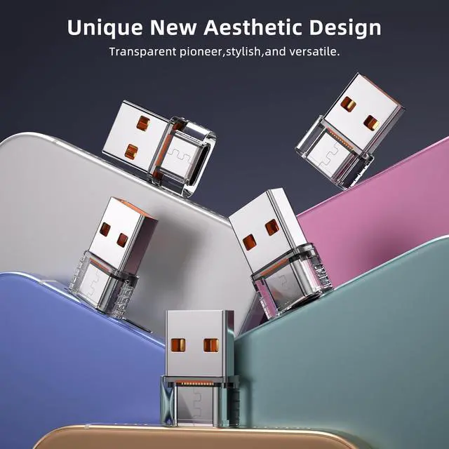 Alt view image 6 of 7 - 5 Pack USB A to Type C Female Adapter USB c Female to USB A Male OTG Type C Converter for iPhone 16 Charger iPhone 15/14/13 Pro Max  Watch Ultra AirPods iPad  Galaxy S24 Car