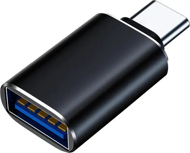 Main image of USB C to USB Adapter USB C Adapter Type C Male to USB 3.1 Female Adaptor OTG USB Adapter to USB C Compatible with MacBook Pro  Galaxy Type-C Smartphones Tablets and Laptops (Black)