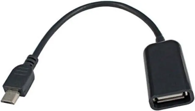 Alt view image 2 of 5 - White Micro USB to USB OTG Host Adapter - Micro USB Male to USB A Female On-The-GO Host Cable Adapter - Random Color Cell Phone OTG Adapters