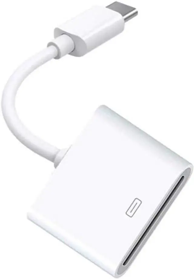 Alt view image 5 of 7 - for Apple 30pin Female to USB 3.1 Type-C USB-C Sync Data Charging Adapter Cable Cell Phone OTG Adapters USB Cables Accessories White 30 Pin to USB C 21cm