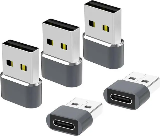 Main image of USB to USB C Adapter 5Pack USBC Female to A Male OTG Charger Type C Converter for Apple Watch Ultra iWatch 7 8 9 iPhone 16 15 14 13 Plus Pro Max AirPods 3 iPad Air Car Samsung Galaxy S24 23 16