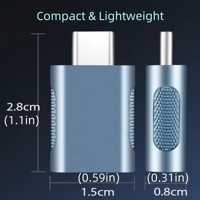 Alt view image 7 of 7 - Pack of 4 USB C to USB A OTG Adapter Blue Gold Gray Silver 10Gbps Data Sync Charger Converter Zinc Alloy Type C Male to USB 3.2 Type A Female for Phone 15 PC Laptop Flash Drive ADT-C4