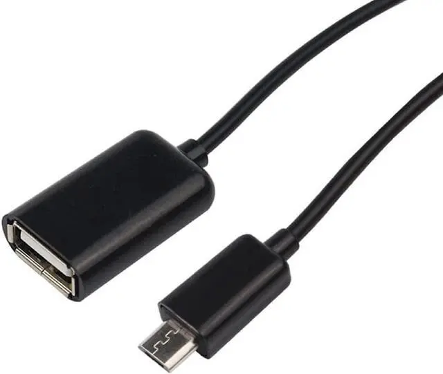 Alt view image 4 of 5 - Black Micro USB Male to Female OTG Adapter Cable 5V USB Male Cable Adapter for Cell Phone OTG Adapters Accessories Android Phone U Disk Durable Design