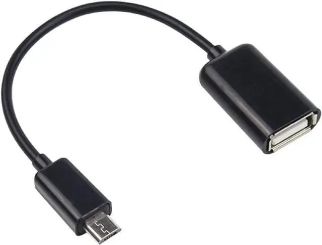 Alt view image 5 of 5 - Black Micro USB Male to Female OTG Adapter Cable 5V USB Male Cable Adapter for Cell Phone OTG Adapters Accessories Android Phone U Disk Durable Design