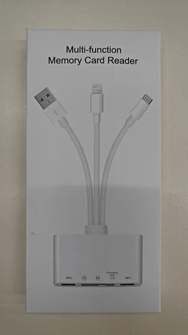 Alt view image 7 of 7 - 5-in-1 Memory Card Reader USB OTG Adapter & SD Card Reader for i-Phone/i-Pad USB C and USB A Devices with Micro SD & SD Card Slots Supports SD/Micro SD/SDHC/SDXC/MMC
