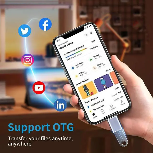Alt view image 7 of 7 - USB to USB C Adapter 4 Pack 2*Type C Female to A Male Charger Converter & 2*USB C Male to USB 3.0 Female for Apple Watch iPhone 15 Pro Max 14 13 12 AirPods Ultra 8 9 Samsung OTG Adapt USB to USB C