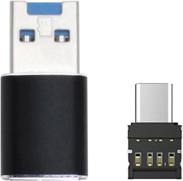 Alt view image 3 of 7 - Cablecc USB 3.0 to Micro SD SDXC TF Card Reader with Micro Type-C USB-C OTG Adapter for Tablet/Cell Phone