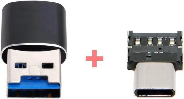 Alt view image 5 of 7 - Cablecc USB 3.0 to Micro SD SDXC TF Card Reader with Micro Type-C USB-C OTG Adapter for Tablet/Cell Phone
