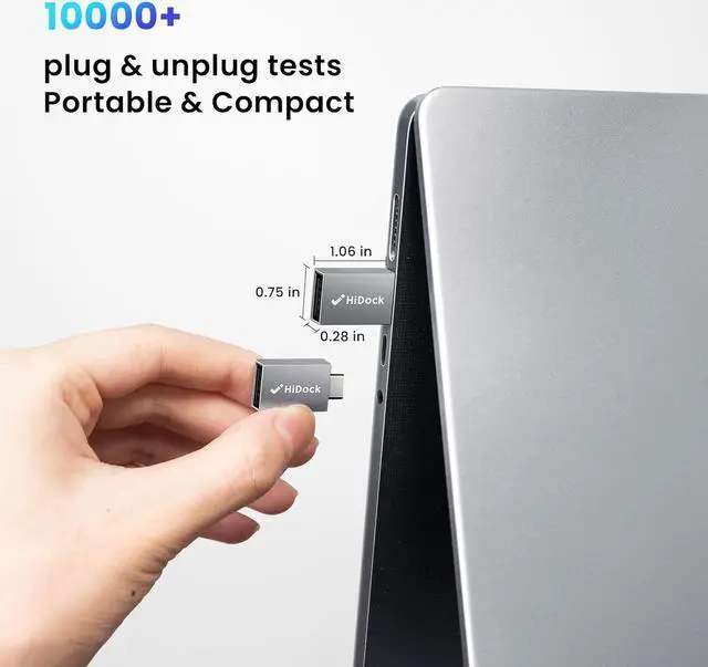 Alt view image 7 of 7 - USB C to USB Adapter 10Gbps 2 Pack USB C 3.2 Male to USB A Female Adapter Compatible with MacBook Pro/Air/iPad Pro Notebook Dell XPS and More Type C Devices Space Grey