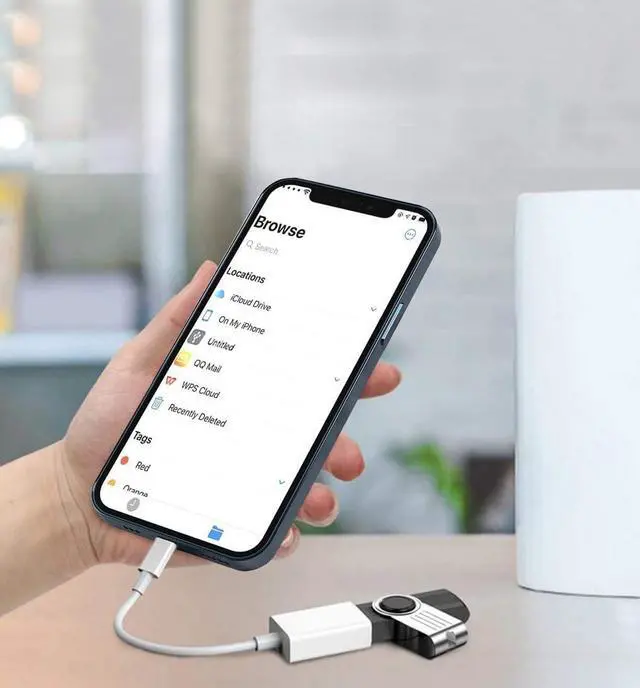 Alt view image 2 of 7 - Lightning to USB Adapter Apple MFi Certified USB 3.0 OTG Cable for iPhone 14/13/12/11/XS/XR/X/SE/8/7/iPad to USB Flash Drive Camera Keyboard Mouse Hubs MIDI Plug and Play (USB)