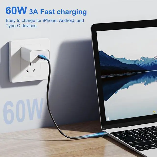 Alt view image 3 of 7 - Multi USB Charging Adapter Cable Kit USB C to Ligh-ting Adapter Box Conversion Set USB A Type C Lightn-ing Micro Adapter Kit 60W Charging and Data Transfer Cable Kit Sim Tray Eject Tool Slots