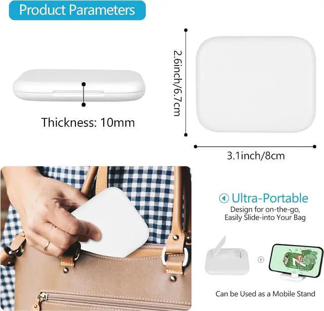 Alt view image 6 of 6 - USB C Adapter OTG Multi Charging Cable Conversion Set USB A & Type C to Micro USB C to Micro USB Data Transfer SIM Card Pin Phone Holder (White)