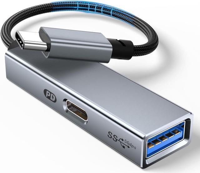 Main image of USB C OTG Adapter with Power 2 in 1 USB C to USB 3.0 OTG with 60W PD Charging Adapter Compatible with iPhone 15/15 Pro iPad Pro MacBook Pro/Air Galaxy S24/S23 Chromecast with Google TV Pixel 8