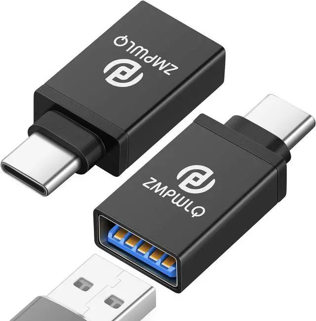 Main image of USB to-USB-C-Adapter 2 Pack USB 3.0 to USB Type C Adapter OTG-Charger-Cable-Converter 5Gbps High-Speed USB 3.0 for iPhone 15 Series iPad Mini Pro MacBook Pro Air Android Phone