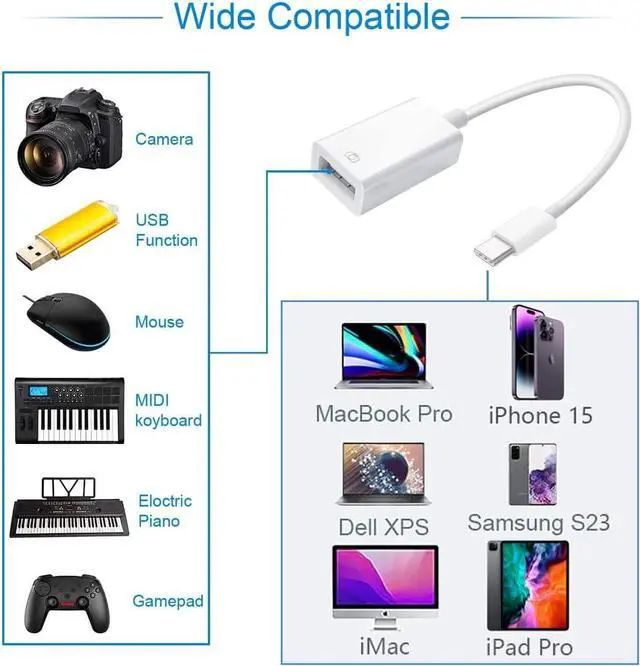 Alt view image 7 of 7 - Micro USB OTG Power Adapter 2 in 1 Micro USB Male to USB 2.0 Female 90 Degree Right Angled Connector Adapter