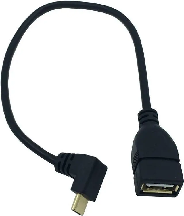 Alt view image 3 of 6 - USB C to USB Adapter Type C OTG Cable Gold-Plated USB 3.1 Type C (USB-C) Male to USB Type A Female OTG Adapter Cable - 10 inch (90 Degree USB C to A Up/Down)