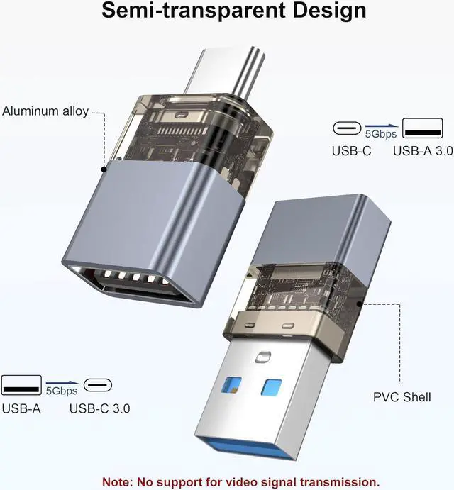 Alt view image 3 of 7 - USB to USB C Adapter with C Male to 3.0 Female Charger 4Pack iPhone 16 15 Pro Max Charger Thunderbolt 4 OTG Converter for MacBook iPhone 14 13 Apple Watch 10 9 8 S24 S23 22 iPad Air AirPods