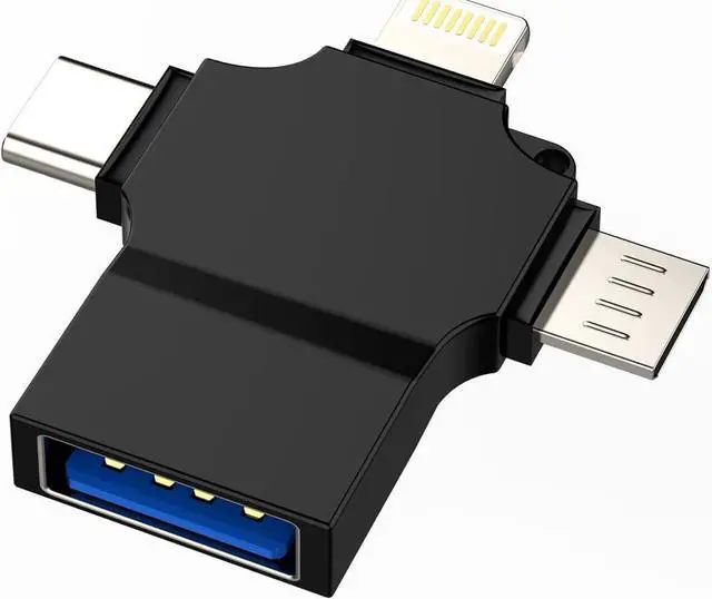 Main image of USB C to USB Adapter OTG A Female Micro Lightning Type Male Converter Accessorie Camera Card Reader Mouse Keyboard Midi Flash Drive Compatible for Samsung Ipad LG Thunderbolt Android