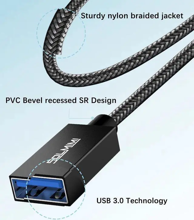 Alt view image 2 of 6 - USB OTG Adapter 0.65FT (20 cm) Female to USB-C Adapter 5 GBPS Data Transmission OTG Cable Type C to USB-A Adapter Compatible with MacBook Pro Air Galaxy S21 S22+  XPS  Pixels