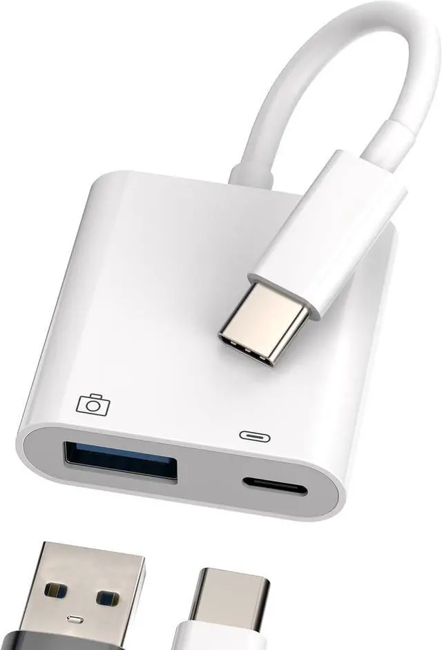 Charger Ipad Pro Otg USB-C To USB A Adapter(2 In 1)Type C Charger - Main Image