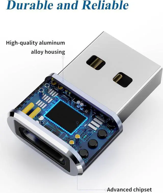 Alt view image 6 of 7 - USB to USB C Adapter 4 Pack USB C Female to A Male Charger Type C Converter for Apple Watch Ultra iWatch 7 8 SE iPhone 14 13 12 15 Pro Plus Max Mini AirPods iPad Air Samsung Galaxy S23 S22