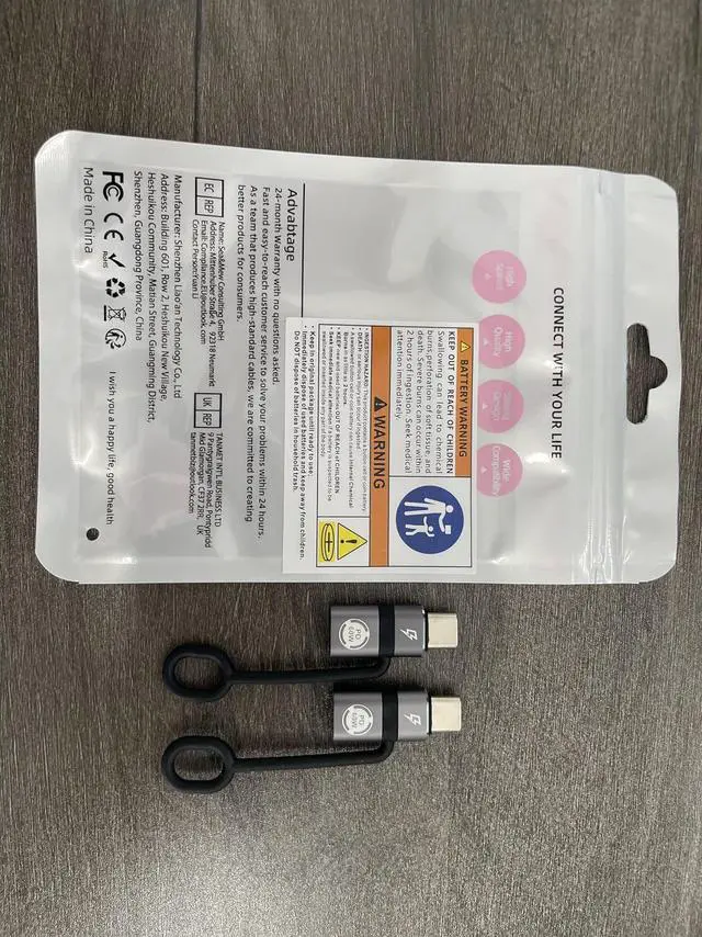 Alt view image 7 of 7 - USB C to Li-gh-tning Adapter PD60W Fast Charging and Data USB C Plug to i-O-S Female Adapter Compatible with Phone 15/15 Plus/15 Pro Max Does not Support Headphone and OTG Functions Gray