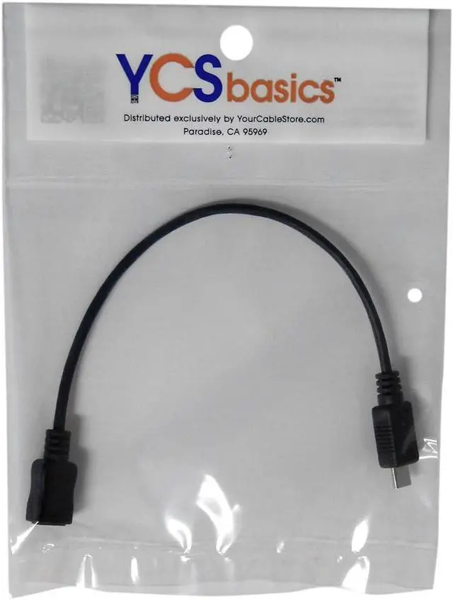 Alt view image 3 of 3 - 6 inch USB Micro Male to Female OTG Extension Cable