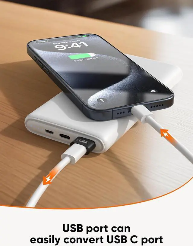 Alt view image 3 of 7 - USB to USB C Adapter USB C Female to USB Male OTG Type C Car Charger Converter Compatible with iPhone 16 15 Samsung Galaxy S24 iPad Apple Watch Airpods CarPlay