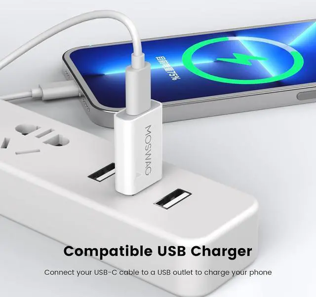 Alt view image 4 of 6 - USB-C Female to USB-A Male Adapter
