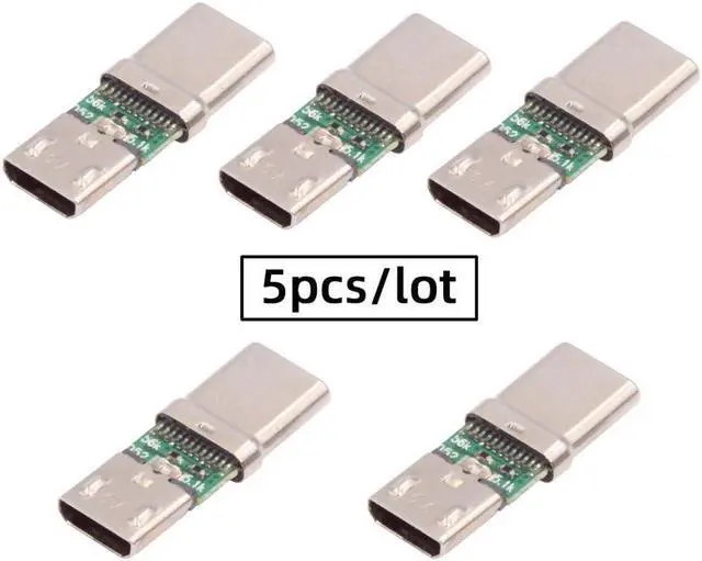 Alt view image 6 of 7 - 5 Pack Micro USB OTG Adapter Micro USB Female to USB C Male Mini Size Connector Adapter