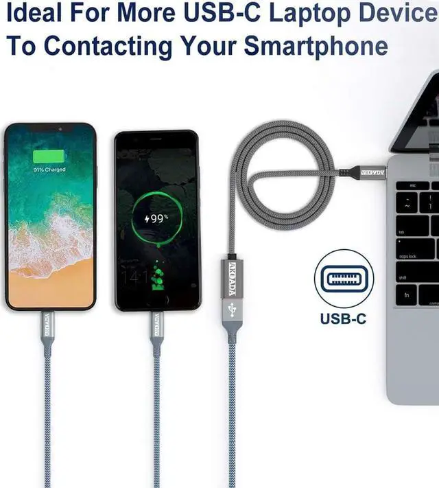 Alt view image 5 of 7 - USB C to USB3.0 Adapter 5.9ft Type C Male to USB-A Female Adapte USBC to USB Adapter OTG Cable to Type A Adapte Compatible with iPhone 16 15 14 13 Plus Pro Max iPad MacBook Pro/Air 2023 Galaxy S24