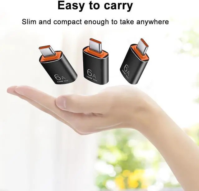 Alt view image 7 of 7 - USB C to USB Adapter (3 Pack) USB C Adapter Type C to USB 3.1 OTG Adapter for Smartphones Laptops Tablets Compatible with MacBook Pro  Galaxy S20 S21 S22 and More Type C Devices