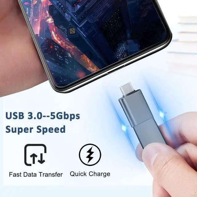 Alt view image 4 of 7 - Lightning to USB C Adapter for iPhone 16/16 Pro/16 Pro Max/iPhone15/15 Pro  Galaxy Google Pixel Nintendo Switch USB Type C to Lightning Cable Connector for iPhone 16/15 Charger-4 Pack