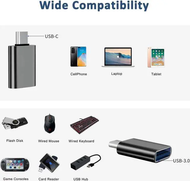 Alt view image 2 of 7 - Lightning to USB C Adapter for iPhone 16/16 Pro/16 Pro Max/iPhone15/15 Pro  Galaxy Google Pixel Nintendo Switch USB Type C to Lightning Cable Connector for iPhone 16/15 Charger-4 Pack