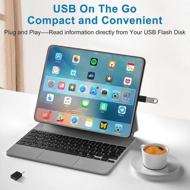 Alt view image 4 of 7 - USB C to USB 3.0 OTG Adapter for iPhone 16 15 Pro Max 2-Pack USB C Male Extender 10mm Connectors for MacBook Air Samsung S24 Ultra S23 S22 A54 Pixel 9 8 7 OnePlus 12 Type-C Tablet Laptop Android