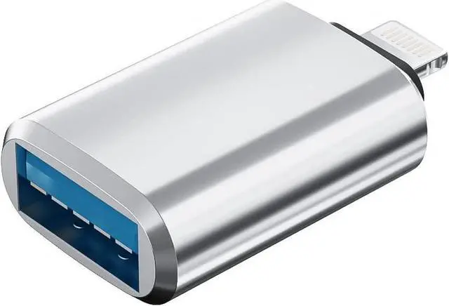 Main image of iPhone OTG Adapter Lightning Male to USB Female Data Sync Compatible with  13 12 11 Pro Max Mini Xr X Xs 8 7 Se Plus IPad Air Camera Card Reader Flash Drive Mouse Keyboard Hub MIDI Thunderbolt