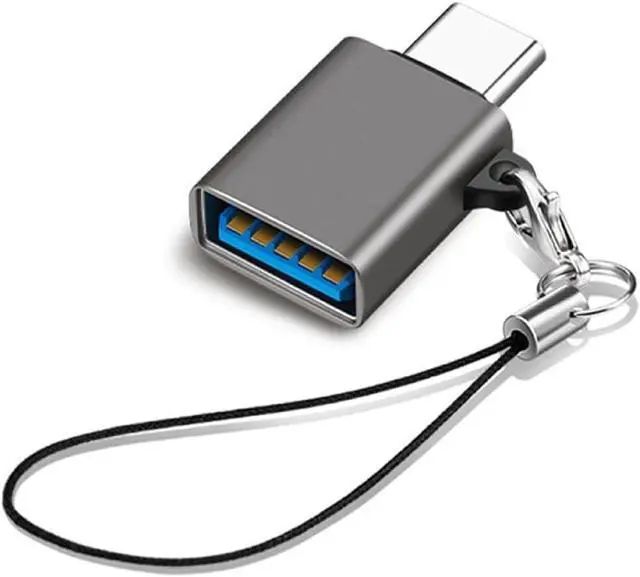 Main image of Black USB Male to USB C Female Adapter USB 3.2 to Type C OTG Adapter 10Gbps Super Speed Data Sync Fast Charging Connector Male to Cell Phones and AccessoriesUSB 3.2 Female Adapter Cables and Ada