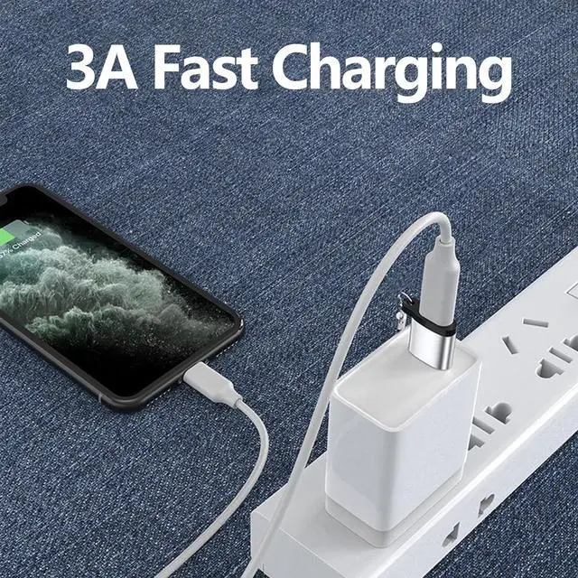 Alt view image 3 of 7 - USB 3.0 to USB C Adapter 2 Pack USB C Female to A Male Charger Converter for Samsung Galaxy S23 S24 iPhone 15 Pro Max Plus Airpods iPad