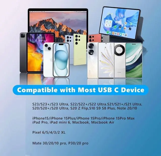 Alt view image 5 of 7 - 4 Pack USB C Adapter for iPhone 16/15 Pro/15 Pro Max/15 Plus [Apple MFi Certified] Support Fast Charging & Data Transfer Type C Charger Connector Cable Charger Adapter Not for Audio/Carplay