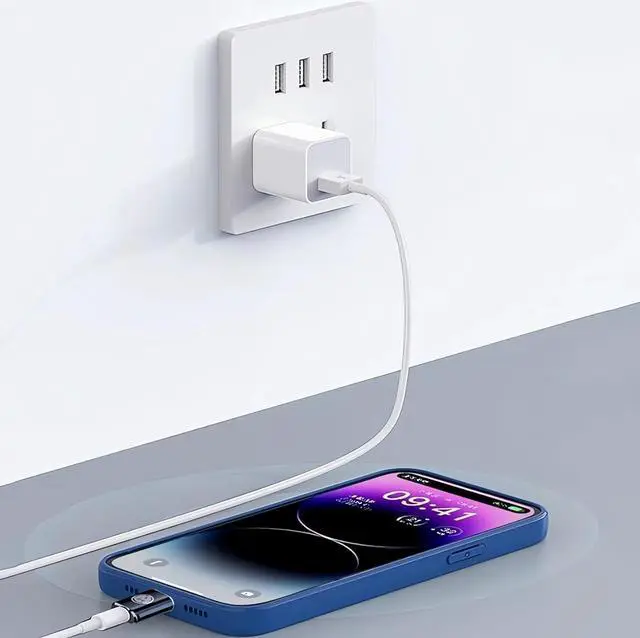 Alt view image 7 of 7 - 4 Pack USB C Adapter for iPhone 16/15 Pro/15 Pro Max/15 Plus [Apple MFi Certified] Support Fast Charging & Data Transfer Type C Charger Connector Cable Charger Adapter Not for Audio/Carplay