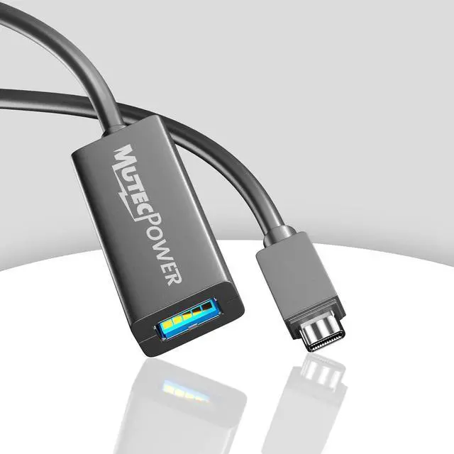 Alt view image 5 of 5 - 16ft USB C to USB A adapter cable OTG USB 3.0 type C male to Active USB type A female With extension chipset signal repeater - 16 Foot 5m - compatible with Macbook   Galaxy