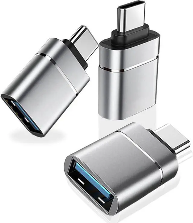 Main image of USB C to USB 3.0 Adapter Type C to USB 3.0 Adapter USB C to USB OTG Adapter Compatible with iPhone 15 Pro/Max iPad pro MacBook Pro Air Google Pixel  Galaxy S24/S23/S22/S21-3 Pack