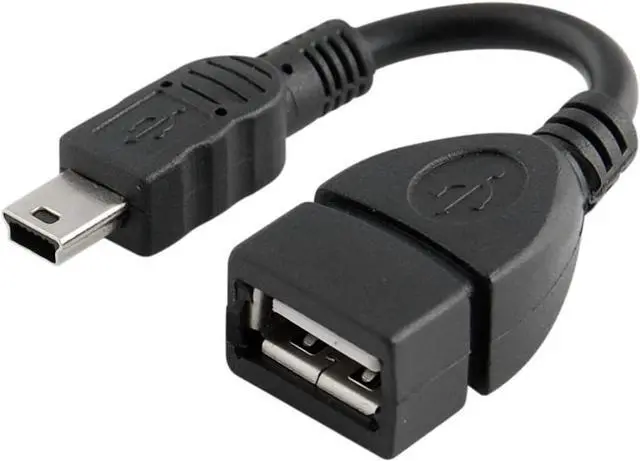 Main image of Mini USB Male to USB 2.0 Female Host OTG Adapter Cable