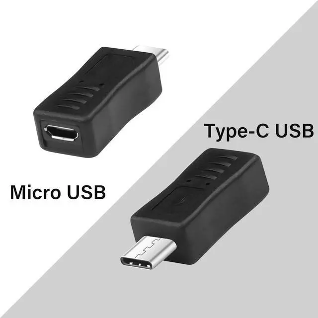 Alt view image 2 of 7 - Micro USB to USB C Adapter Micro-USB Female to Type-C Male Connection Converter Support Charging and Data Transfer Suitable for Mobile Phone Camera Laptop Car Recorder 5Pcs