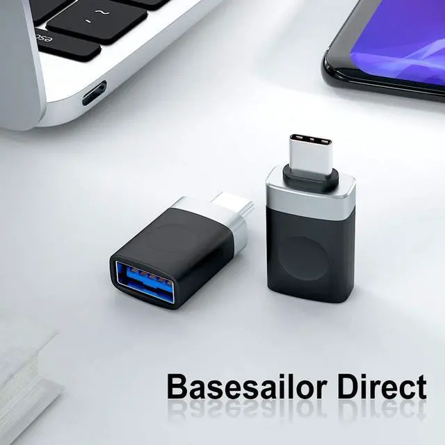 Alt view image 7 of 7 - USB C Male to USB 3.0 Female Adapter 3Pack USBC to USB Adapter MacBook Pro Air Thunderbolt 4 to USB A OTG Converter for Flash Thumb Drive iPad Microsoft Surface Go Mouse Apple iPhone 16 15